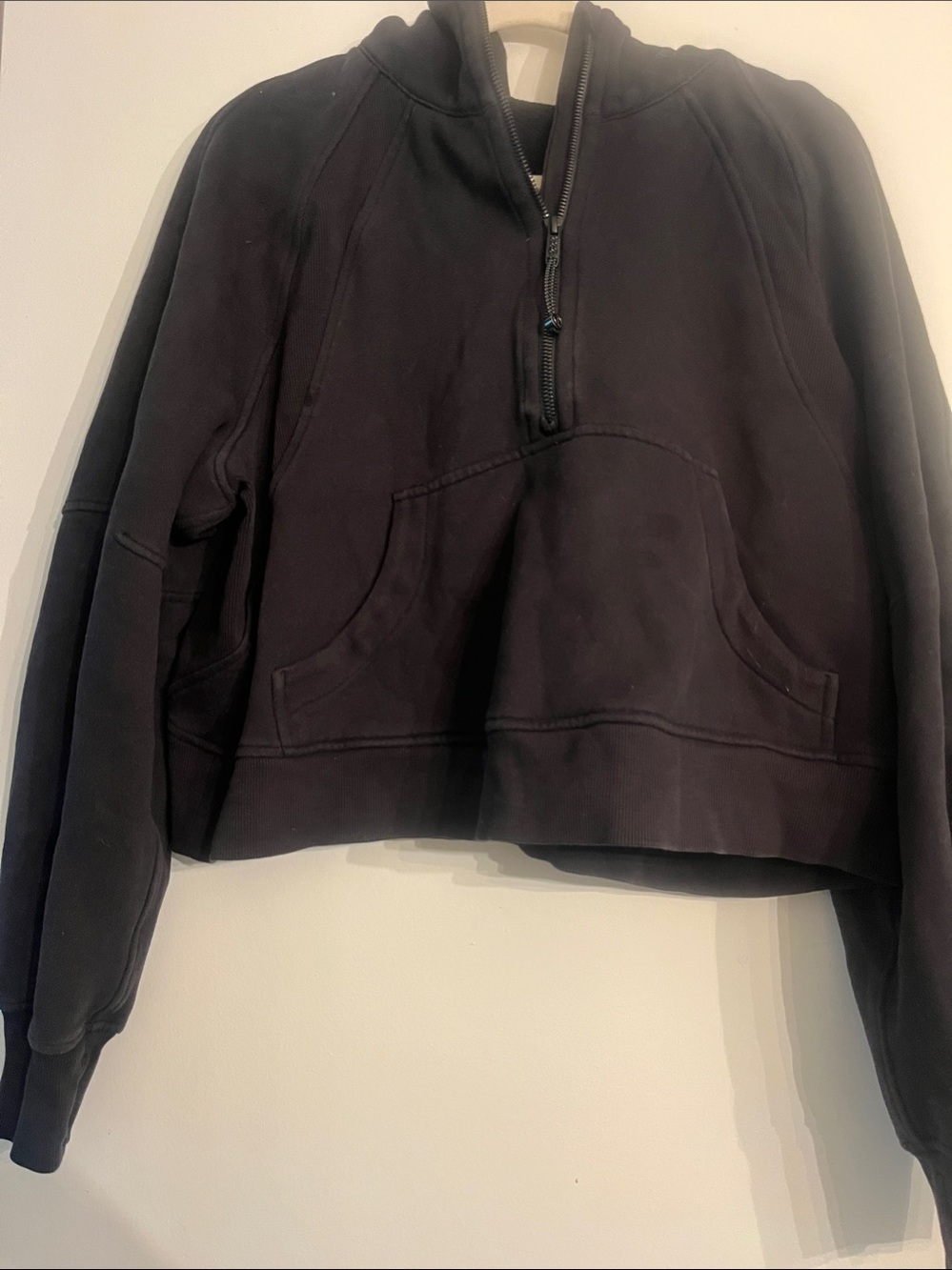 lululemon athletica Black Cropped Half-Zip Crewneck - Picture 4 of 4
